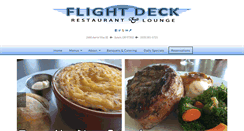 Desktop Screenshot of flightdeckrestaurant.com