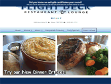 Tablet Screenshot of flightdeckrestaurant.com